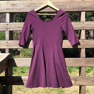 EXPRESS Eggplant Purple Skater Dress Size S